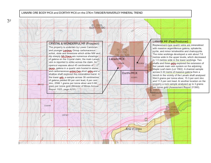 Lanark Ore Body and Dorthy MCX Claims
